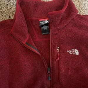 The North Face Burgundy Fleece Jacket